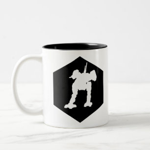 Caneca De Café Em Dois Tons Lâmpada De Mech