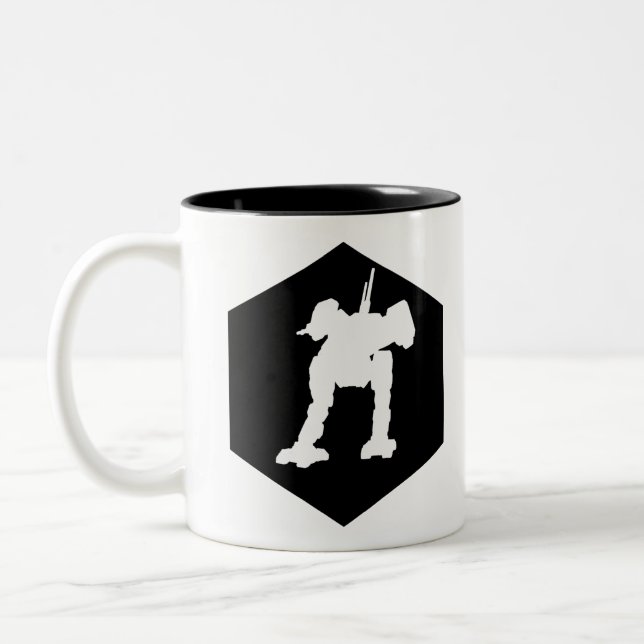 Caneca De Café Em Dois Tons Lâmpada De Mech (Esquerda)