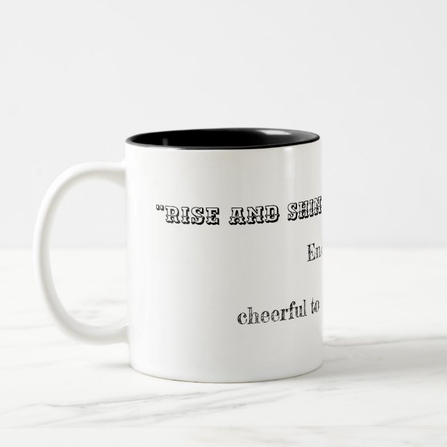 Caneca De Café Em Dois Tons Lâmpadas e Copas (Esquerda)