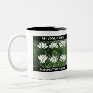 Caneca De Café Em Dois Tons Lâmpadas e Copas