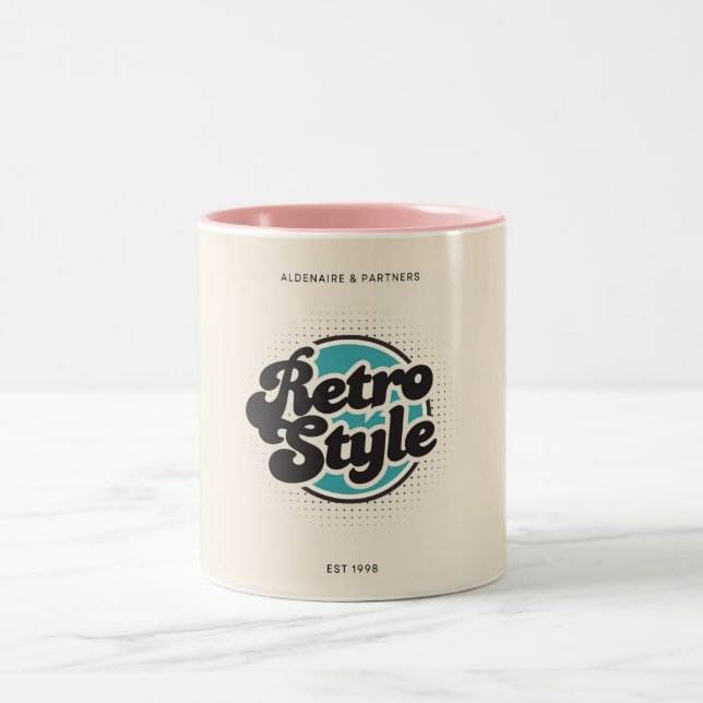 Caneca De Café Em Dois Tons Lâmpadas e Copas (Centro)