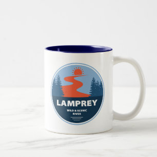 Caneca De Café Em Dois Tons Lamprey Wild E Scenic River New Hampshire