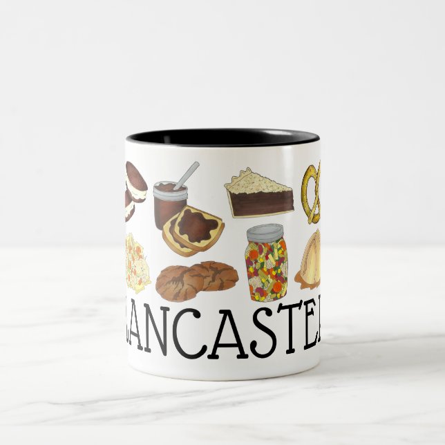 Caneca De Café Em Dois Tons Lancaster, Comidas holandesas Amish da PA, Pensilv (Centro)