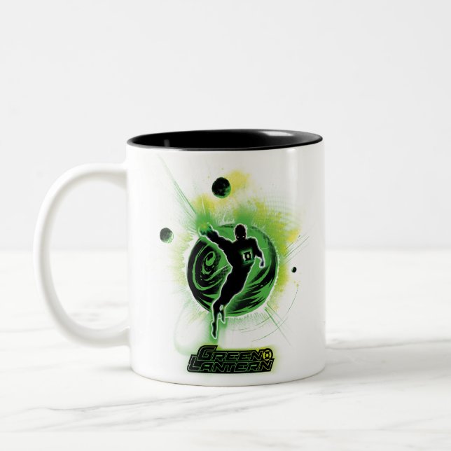 Caneca De Café Em Dois Tons Lanterna Verde - EO (Esquerda)