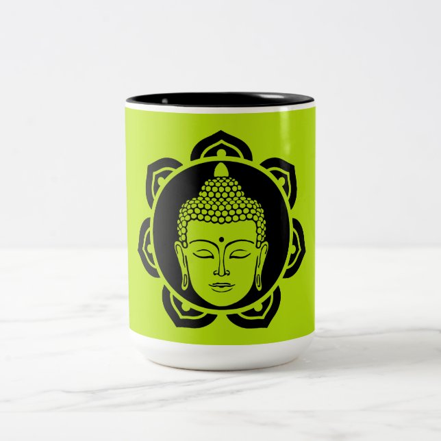 Caneca De Café Em Dois Tons Lar de Buda e Vivendo  (Centro)