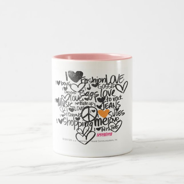 Caneca De Café Em Dois Tons Laranja dos grafites (Centro)