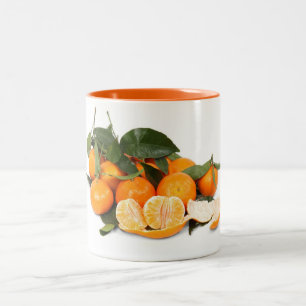 Caneca De Café Em Dois Tons Laranjas