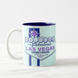 Caneca De Café Em Dois Tons Las Vegas Honeymoon