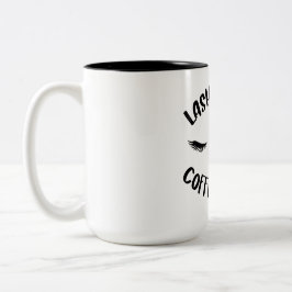 Caneca De Café Em Dois Tons Lashes Café Longo Forte Rosa Engraçado