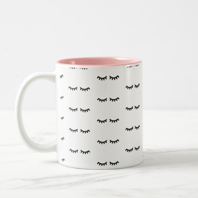Caneca De Café Em Dois Tons Lashes Mug (Esquerda)