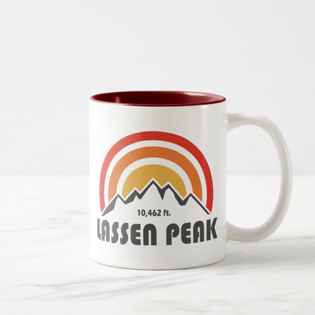 Caneca De Café Em Dois Tons Lassen Peak (Direita)