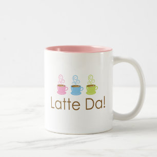 Caneca De Café Em Dois Tons Latte a Dinamarca!  Dois tonificaram a caneca de