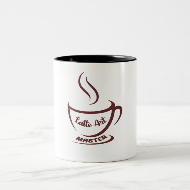 Caneca De Café Em Dois Tons  Latte Art Master Mug (Centro)