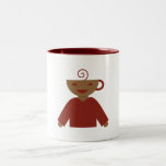 Caneca De Café Em Dois Tons Latty Mug<br><div class="desc">Meet Latty,  a whimsical fictional character inspired by everyone’s favorite morning treat. This flat design features a cozy palette of latte-like colors and a charming personality. I created Latty specifically for coffee enthusiasts and latte lovers who want to add a splash of caffeine-inspired fun to their style.</div>