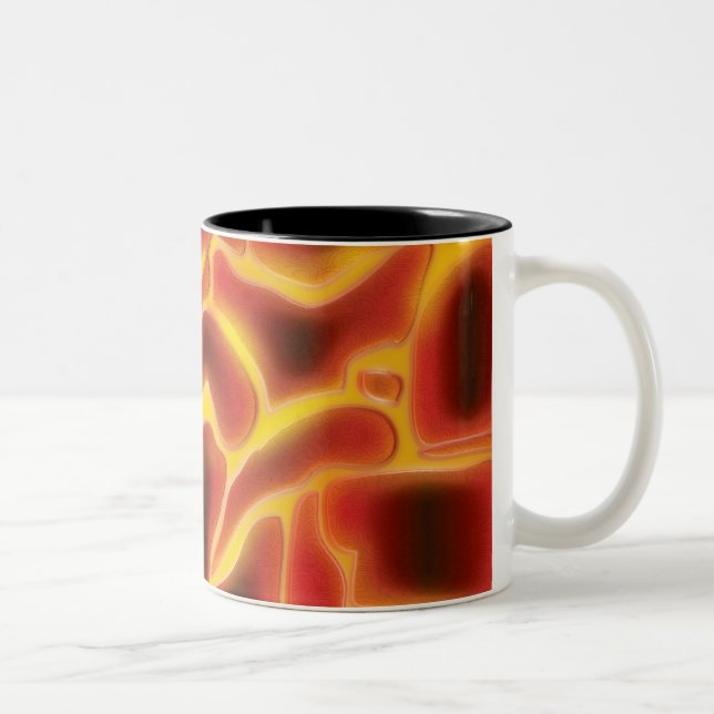 Caneca De Café Em Dois Tons Lava Magma (Direita)