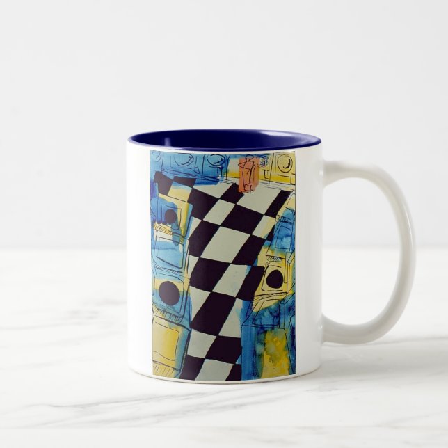Caneca De Café Em Dois Tons Lavagem automática Deco (Direita)