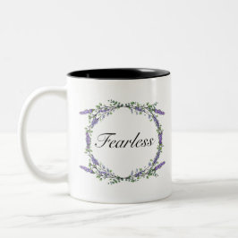 Caneca De Café Em Dois Tons Lavanda e Eucalyptus sem medo
