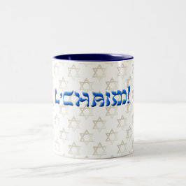 Caneca De Café Em Dois Tons L'Chaim