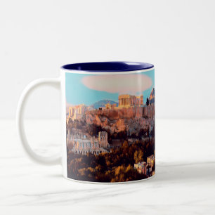 Caneca De Café Em Dois Tons ldp Athens - Acrópole - panorama -