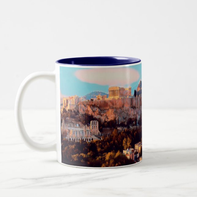 Caneca De Café Em Dois Tons ldp Athens - Acrópole - panorama - (Esquerda)