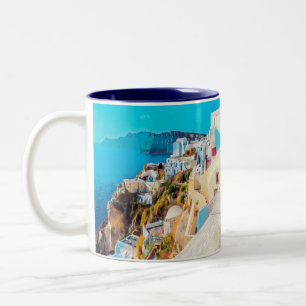Caneca De Café Em Dois Tons ldp SANTORINI - panorama -
