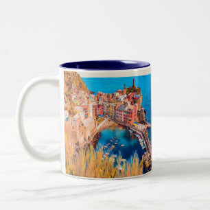 Caneca De Café Em Dois Tons ldp VERNAZZA - Cinque Terre -