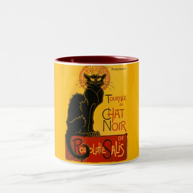 Caneca De Café Em Dois Tons Le Chat Noir O Gato Negro (Centro)
