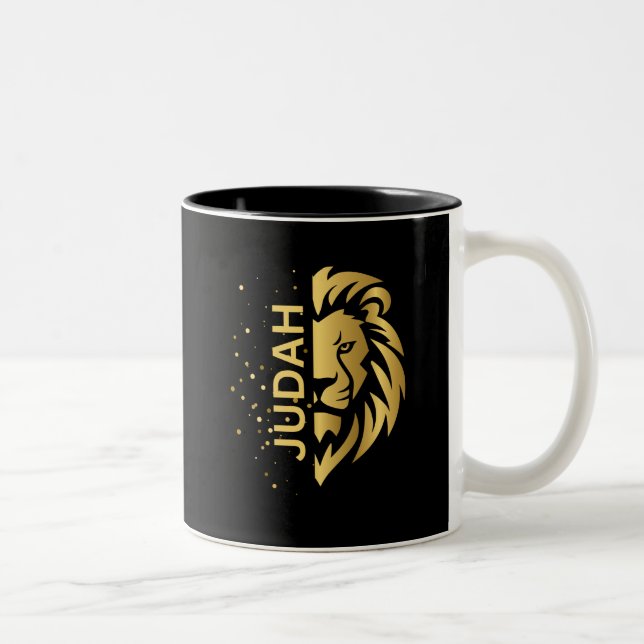 Caneca De Café Em Dois Tons Leão de Judah (Direita)