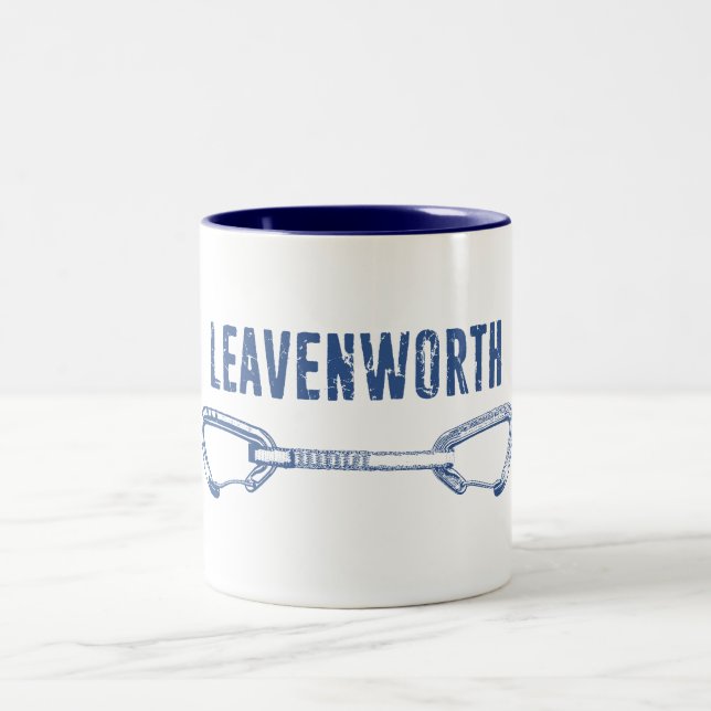 Caneca De Café Em Dois Tons Leavenworth Climbing Quickdraw (Centro)
