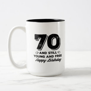 Caneca De Café Em Dois Tons legal citação de 70