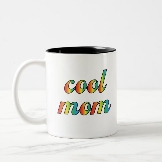 Caneca De Café Em Dois Tons Legal mãe (Esquerda)