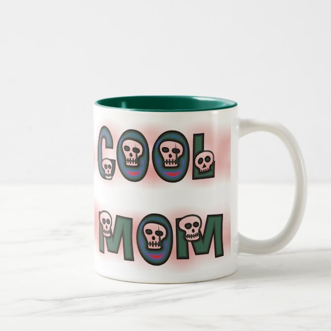 Caneca De Café Em Dois Tons Legal Mãe Mugs. (Direita)