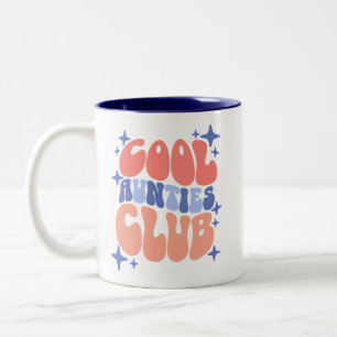 Caneca De Café Em Dois Tons Legal Tias Club Mug Gift para melhores tias