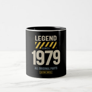 Caneca De Café Em Dois Tons Legenda desde 1979 44