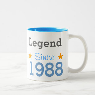 Caneca De Café Em Dois Tons Legenda Desde 1988