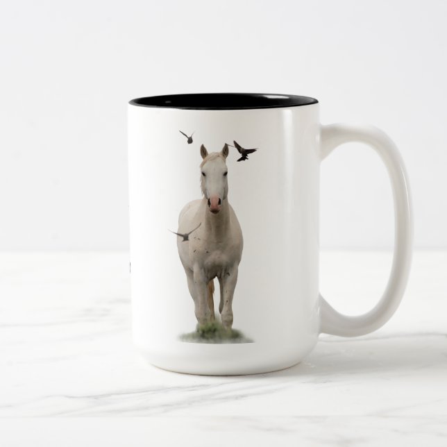 Caneca De Café Em Dois Tons LEGENDA Mustang Stallion "Pallaton" Bepra Mug (Direita)
