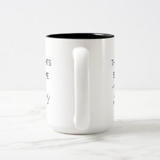 Caneca De Café Em Dois Tons Lei de Atração de Mug