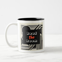 Caneca De Café Em Dois Tons Leia a sala