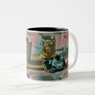 Caneca De Café Em Dois Tons Leia Livros, Beba Café