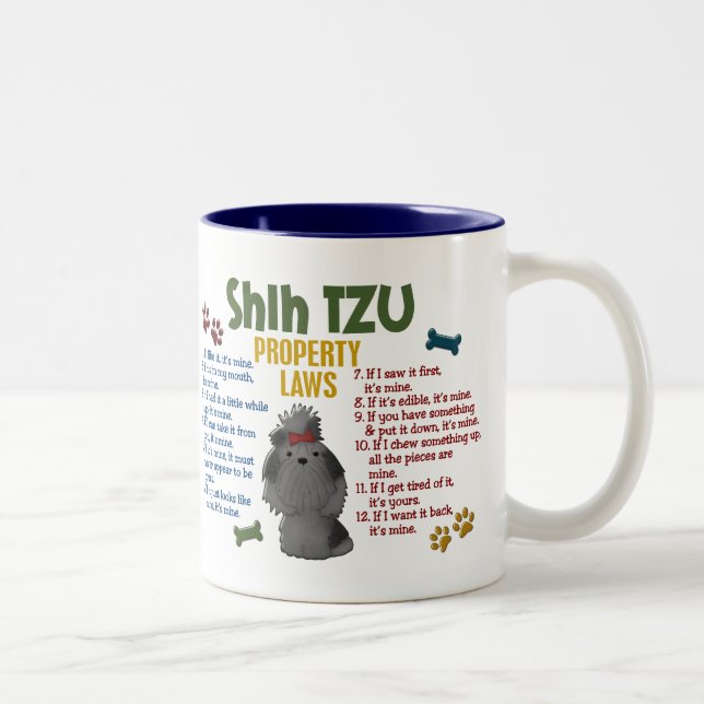 Caneca De Café Em Dois Tons Leis 4 da propriedade de Shih Tzu (Direita)