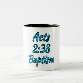 Caneca De Café Em Dois Tons Leis Cristãs 2:38 Mug