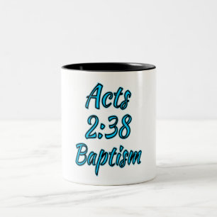 Caneca De Café Em Dois Tons Leis Cristãs 2:38 Mug