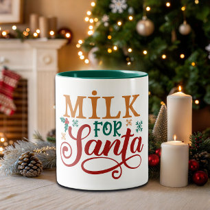 Caneca De Café Em Dois Tons Leite para o Papai Noel