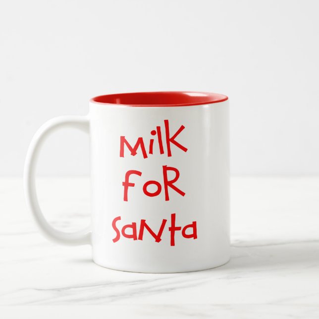 Caneca De Café Em Dois Tons Leite para Papais noeis (Esquerda)