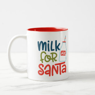 Caneca De Café Em Dois Tons Leite Para Papais noeis