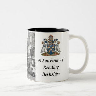 Caneca De Café Em Dois Tons Leitura, Berkshire - Souvenir Mug