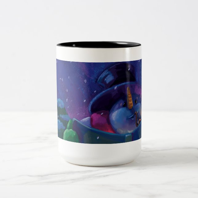 Caneca De Café Em Dois Tons Leitura de Tempo Inteiro (Centro)