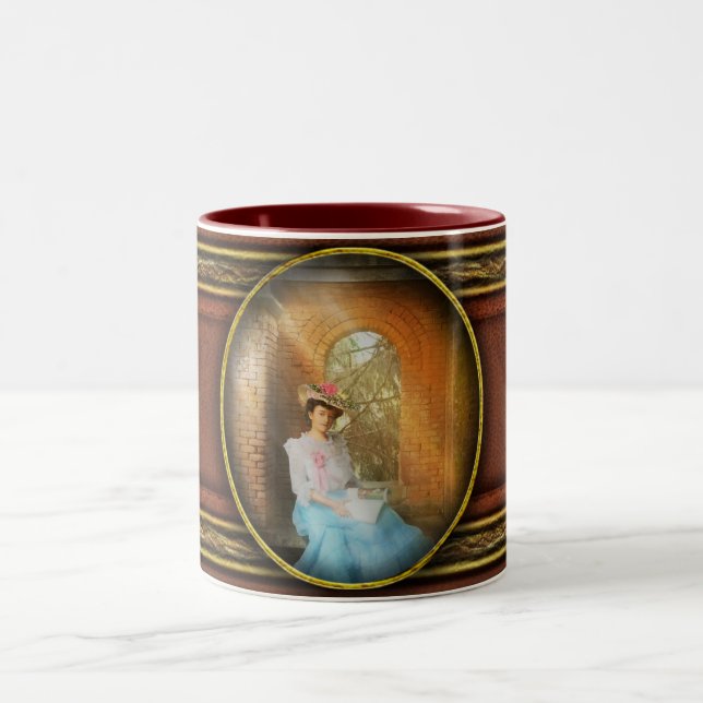 Caneca De Café Em Dois Tons Leitura - Meu local privado (Centro)