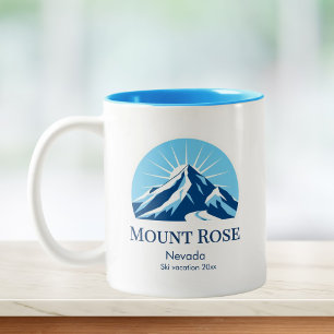 Caneca De Café Em Dois Tons Lembrança da estação de esqui Mount Rose Nevada