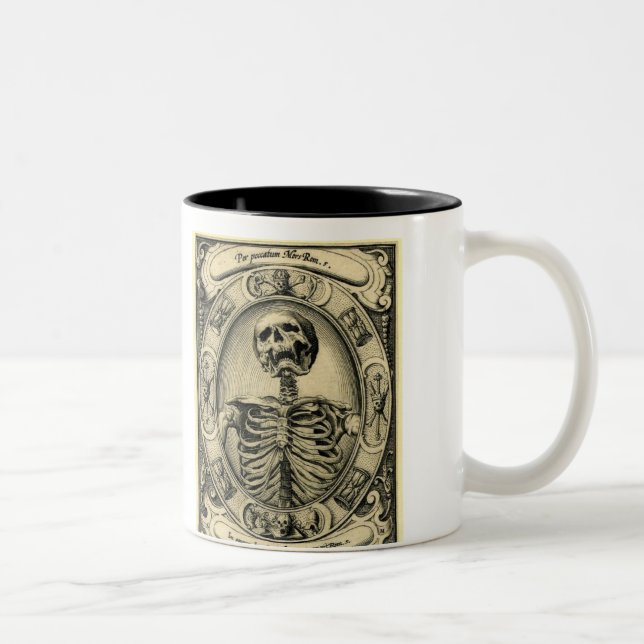 Caneca De Café Em Dois Tons Lembrança Mori (Direita)